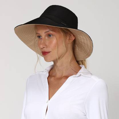 Sombrero San Diego Kaki Negro Reversible
