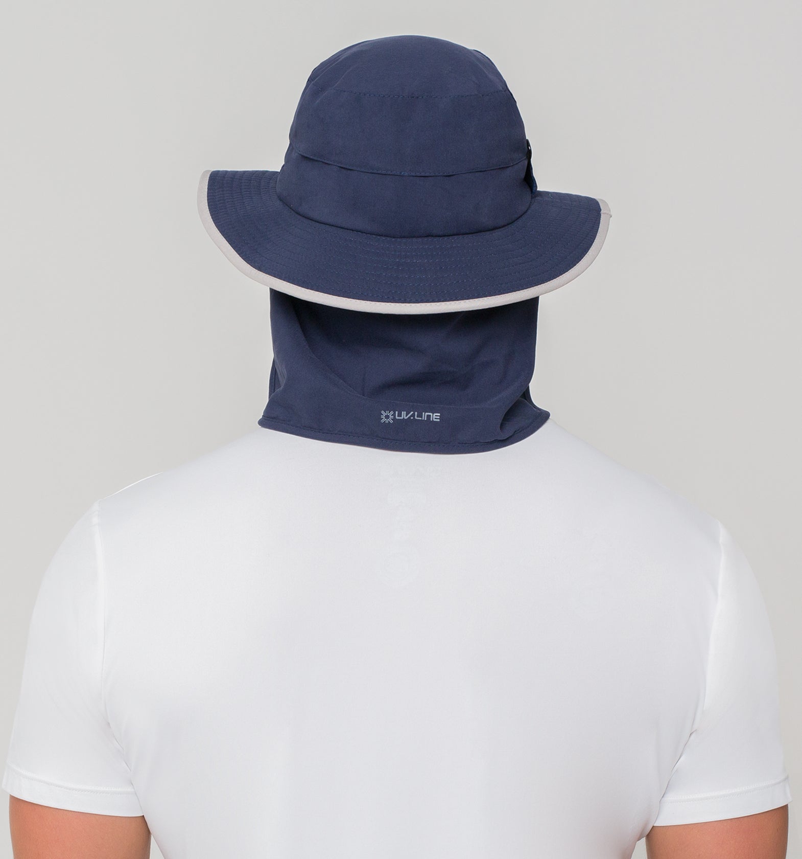 Sombrero UV con protección solar Kansas - Marino/Gris