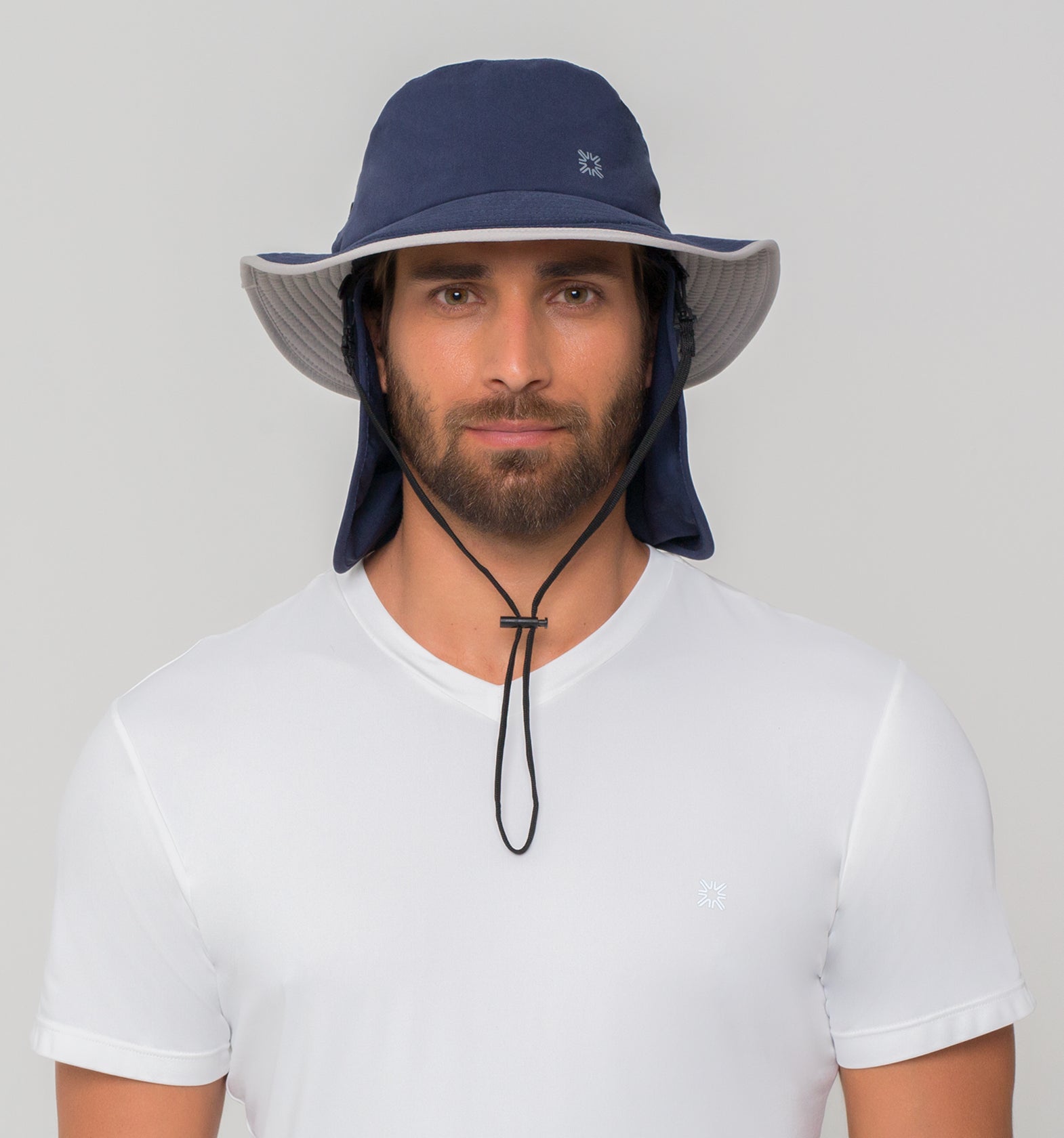 Sombrero UV con protección solar Kansas - Marino/Gris