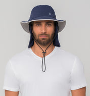 Sombrero UV con protección solar Kansas - Marino/Gris