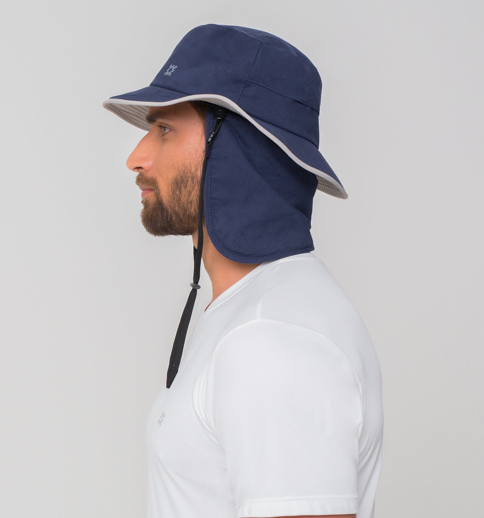 Sombrero UV con protección solar Kansas - Marino/Gris