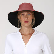 Sombrero Reversible San Diego Negro/Rosa - UV LINE
